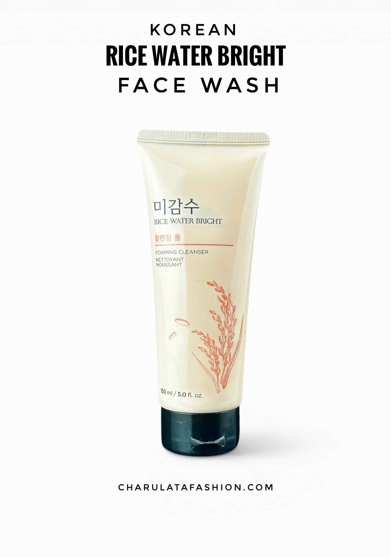Korean Rice Water Bright Face Wash