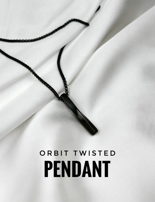 Orbit Twisted Pendant (Black Edition)