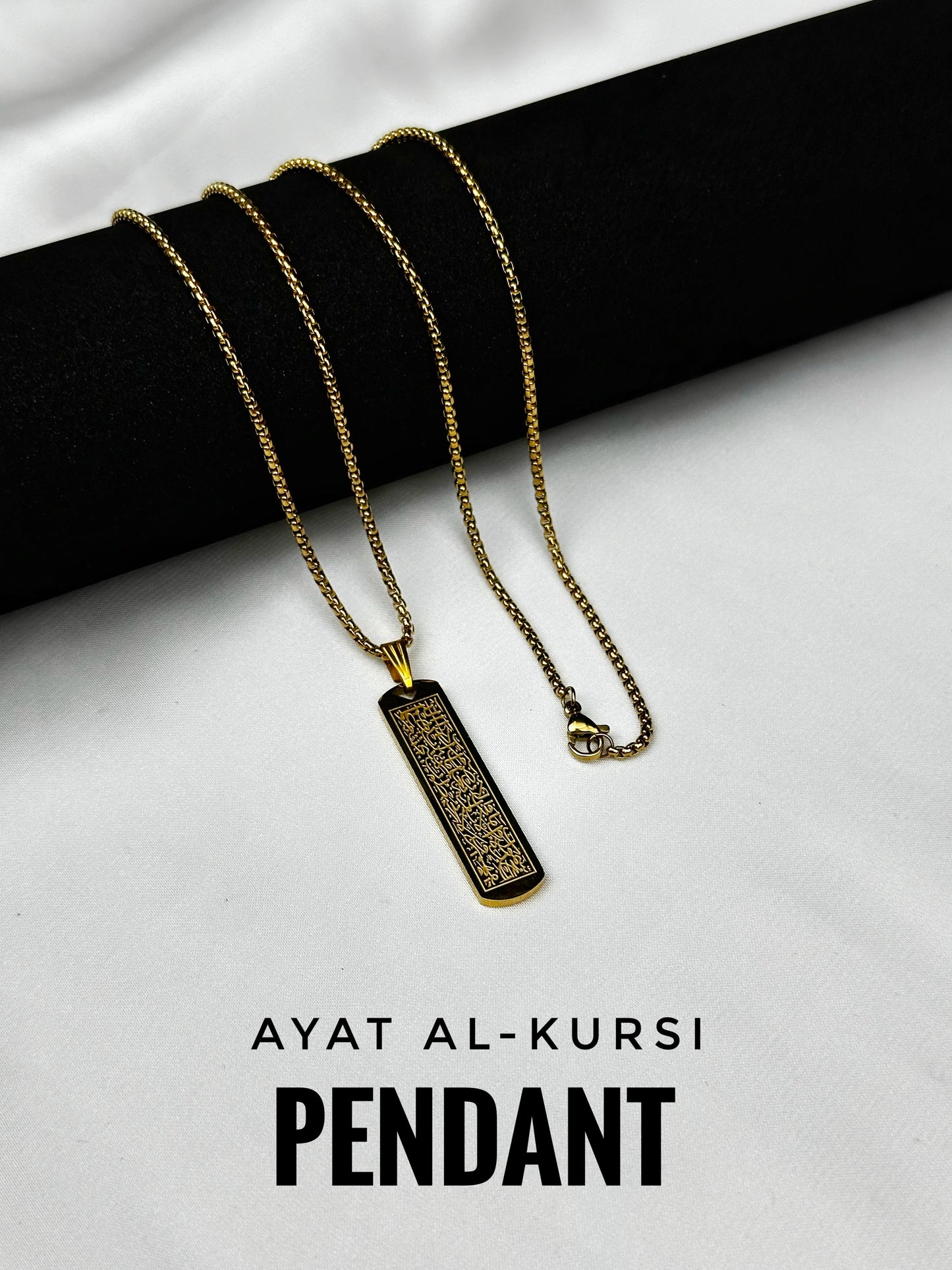 Ayat Al-Kursi Flat Pendant(Golden Edition)