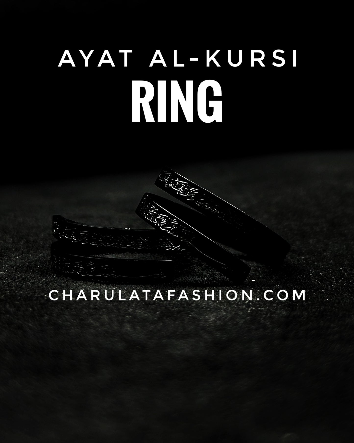Ayat Al-Kursi Ring (Black Edition)