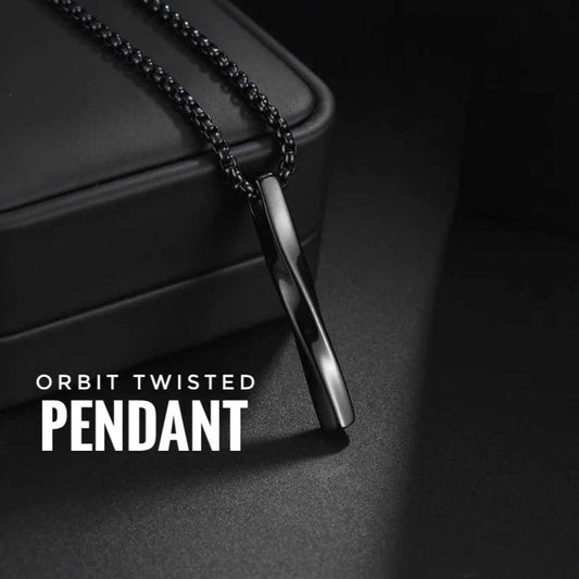 Orbit Twisted Pendant (Black Edition)