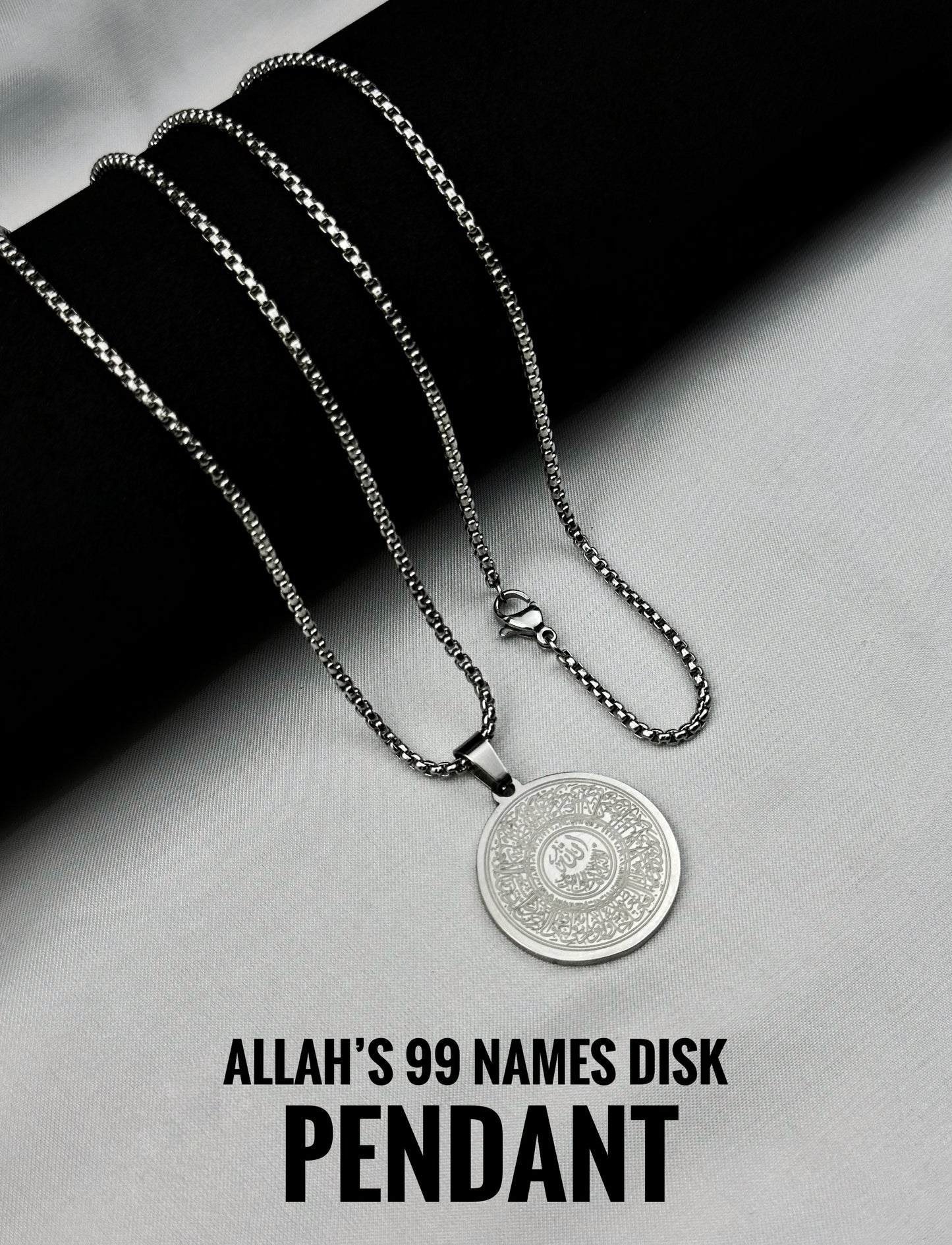 Allah’s 99 Name Disk Pendant